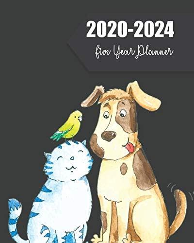 Download 20202024 Five Year Planner Watercolor Friendship Cat  Dog Weekly Monthly Schedule Organizer Agenda 60 Month For The Next 5 Year With Holidays And Inspirational Quotes By Shelia Pope