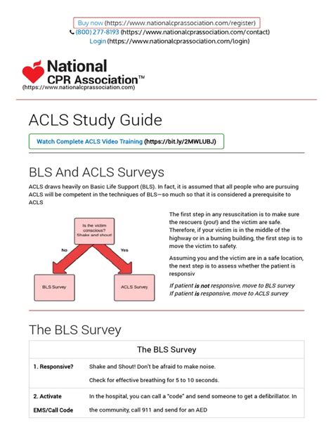 2021 Acls Study Guide