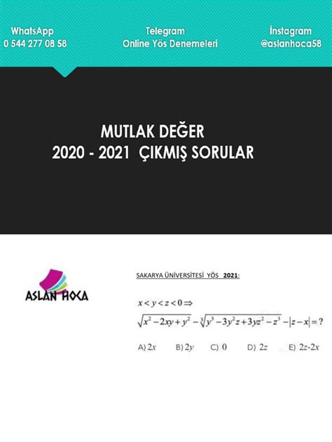2021 çıkmış Sorular