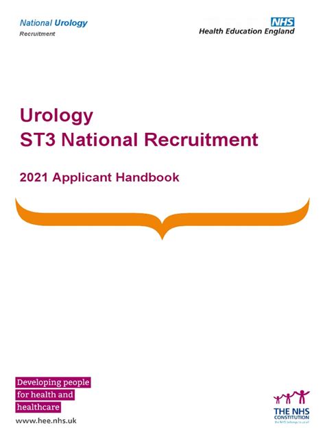2021 st3 national urology handbook