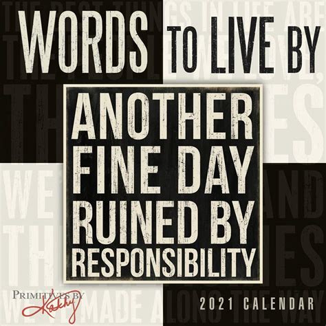 Read Online 2021 Words To Live By Mini Calendar By Kathyprimitives By Kathy Phillips
