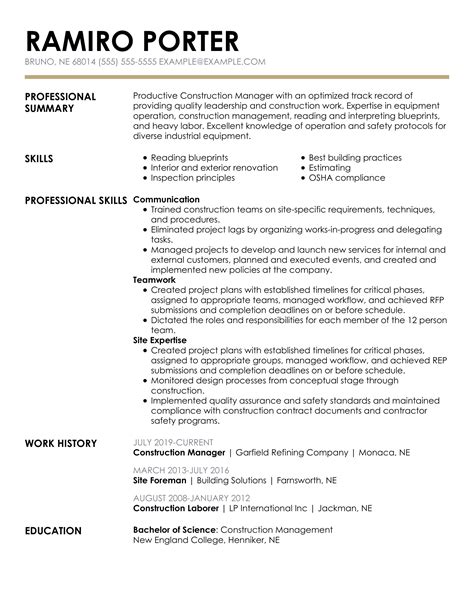 2022 Manager Resume Example + Guide MyPerfectResume