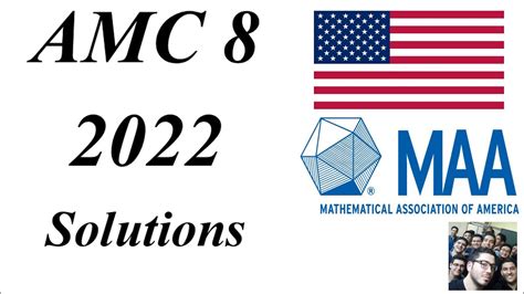 I give MAA AMC permission to contact me regarding future competitions via email. I give MAA AMC permission to give my email to colleges and other educational institutions. I do not want my institution listed on the AMC website zip code search tool. AMC 8 Competition Dates: January 17 - 23, 2023. WWW.MAA.ORG/AMC-P.O. Box 471 Annapolis Junction ...