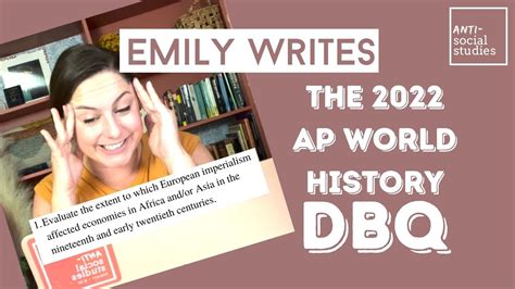 The AP World History: Modern Exam requires you to complete a document-based question, which is why we have provided example DBQ's and tips for writing reponses below. Sample AP World History Document-Based Questions Click each document below to view the sample.. 