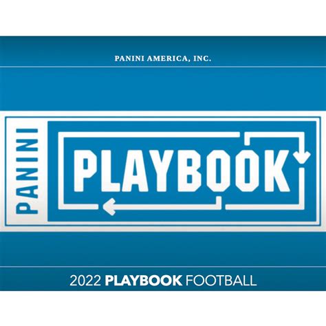 2022 Panini Playbook - Holo. Total Cards: 100. Rating: 0.0 (0 votes) ... Football; Sets; 2022; Overview; 2022 Panini Playbook Holo Tweet. Cards: Options . Checklist By Age …. 