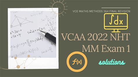 2022 Vcaa Methods Exam 1