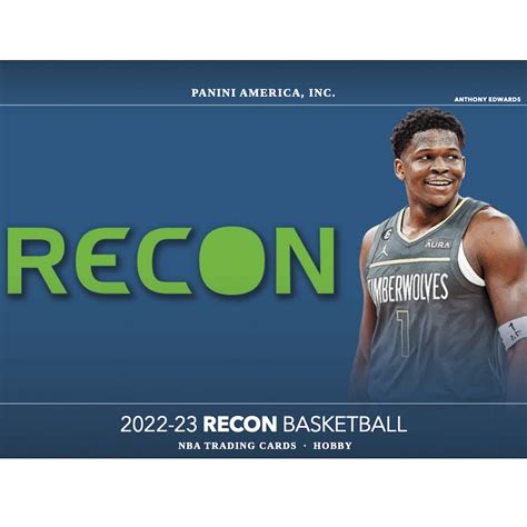BASE: Recon offers a variety of parallels including the super short-printed Holo Dots! Configuration: 10 Packs per 2022/23 Panini Recon Basketball Hobby Box, 6 Cards per Panini Recon Basketball Hobby Pack. Shop DiamondCardsOnline.com for 2022/23 Panini Recon Basketball Hobby Box & see our entire selection of basketball cards at low prices.