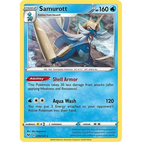 Pokemon cards samurott tin