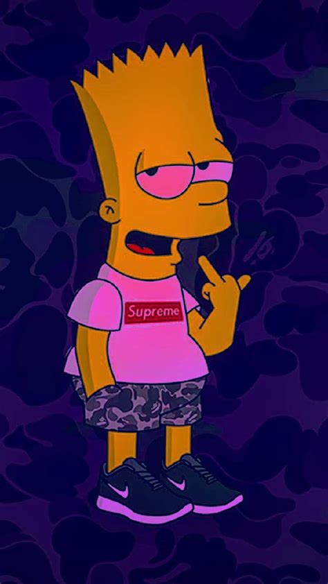 2023 Bart simpson middle finger wallpaper Homer Wallpaper
