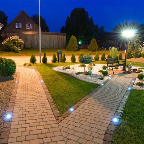 VOLISUN 12-Pack Outdoor LED Landscape Lighting,3W 12V Low Voltage Pathway  Lights,Outdoor Waterproof Garden Lights, Aluminum Housing ETL Listed,CRI