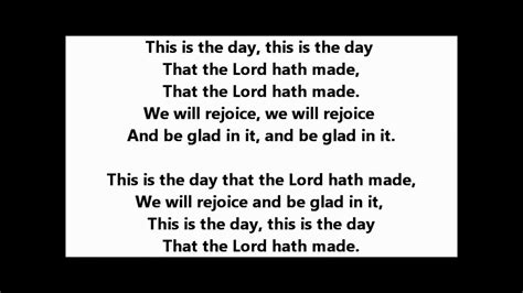 This Is The Day Song Is Lord
