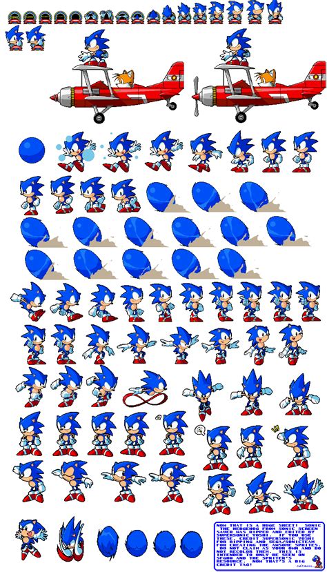 Sonic Classic Modern Mix Ultimate Sprite Sheet transparent