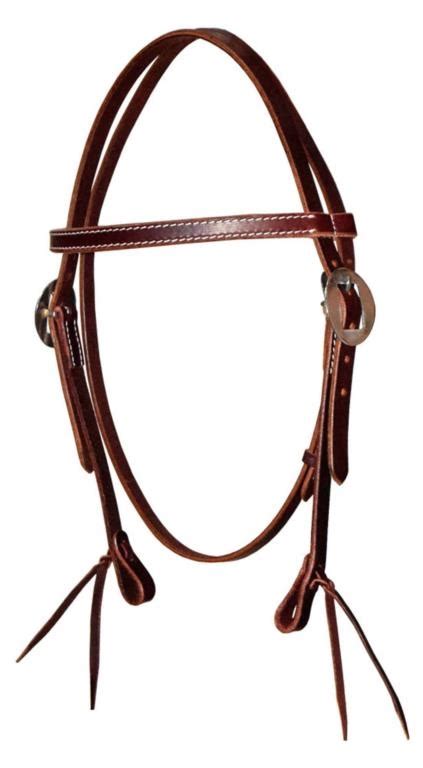 Studded Chocolate Single Ear Short Cheek Headstall with Your