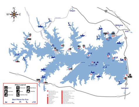 Lake murray cdc lexington sc map