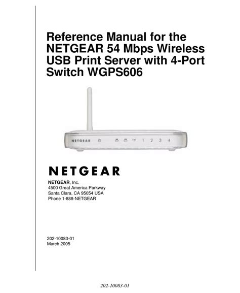 Netgear wgps606 windows 7 software