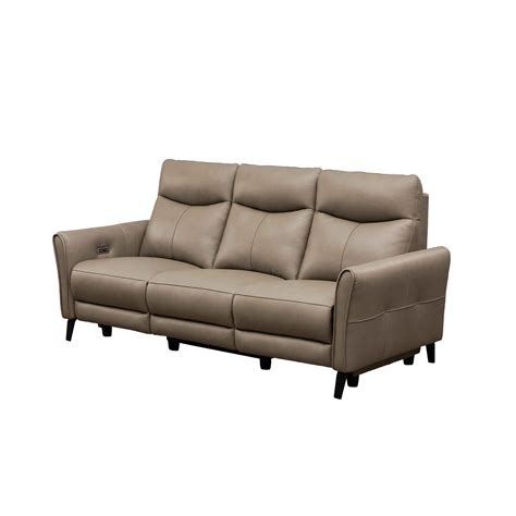 Oswald leather power reclining sofa