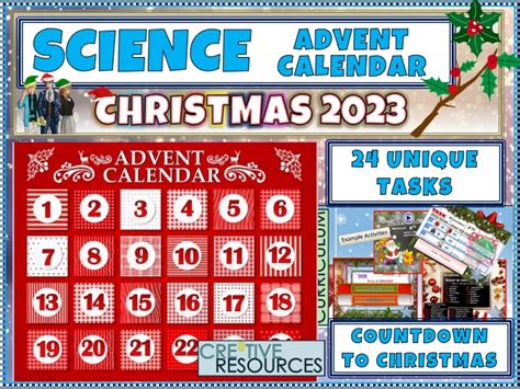 2023 Advent Calendar Science Teaching Resources