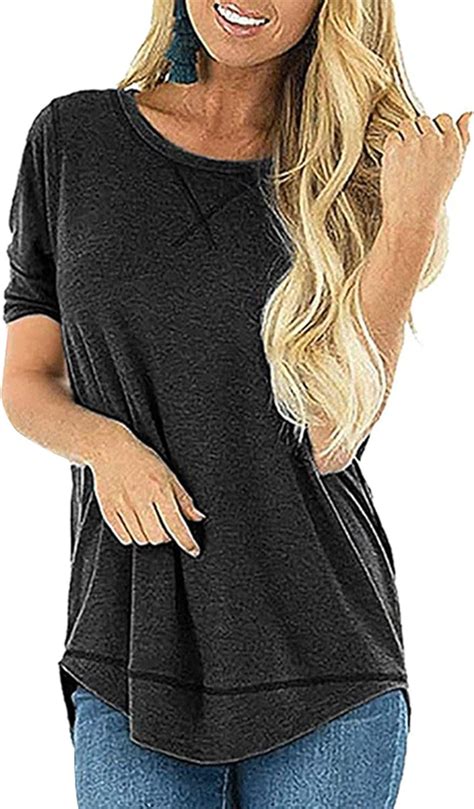 T Shirts for Women Long Sleeve Ribbed Knit Womens Shirts Casua L V Neck  Lace Halloween Printed Dressy Blouses for Women Sexy Womens Clothing for  Hot Sex Blue M at  Women's