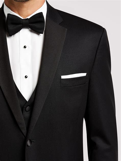 2023 Black by vera wang black notch lapel tux formalwear Black