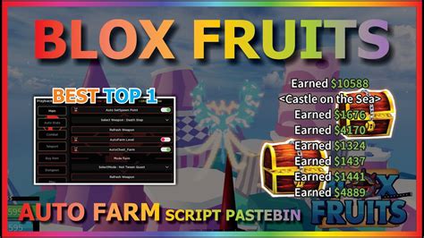 BLOX FRUITS Script Pastebin 2023 UPDATE 19 AUTO FARM