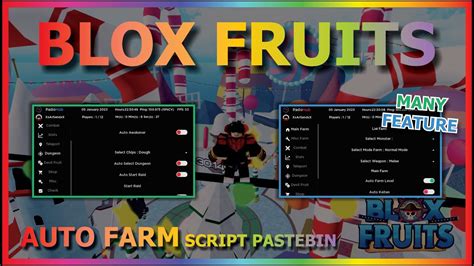 BLOX FRUITS Script Pastebin 2023 UPDATE 20 AUTO FARM LVL 2550 FULL TUTORIAL