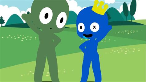 Top 15 Blue x Green Memes September - Rainbow Friends Animation