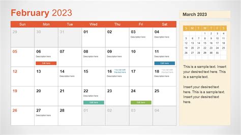 2023 Calendar Template Powerpoint