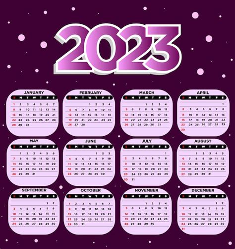 2023 Calendar Vector 2023 Calender CLOUD HOT GIRL