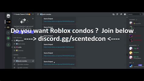 2023 Condos Roblox Discord Server Public find 