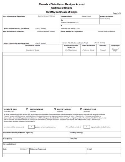 2023 Cusma Form Printable Forms Free Online