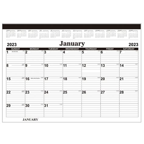 2023 Desk Blotter Calendar