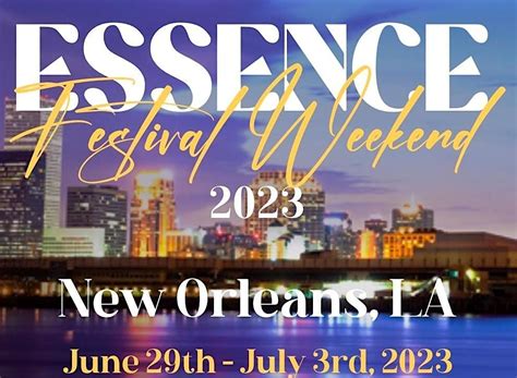 2023 Essence Festival Dates