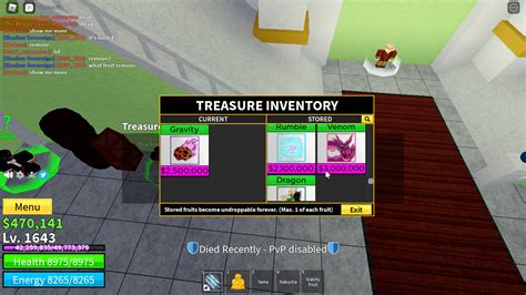 Trading Venom, Dragon, Shadow and Soul for 1+ Blox Fruit Storage and Adds :  r/bloxfruits