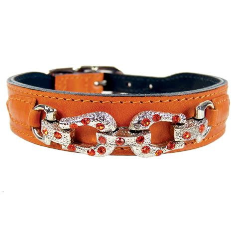 BELMONT Style Dog Collar in Rich Brown & Gold - Collars Hartman and Rose  Collection Dog Collars Posh Puppy Boutique