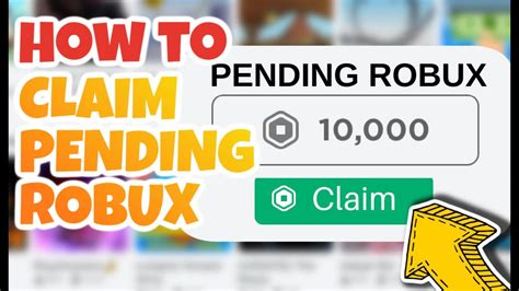 How To See Pending Robux - Playbite