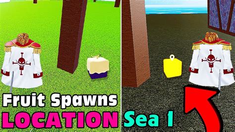 All Fruit Spawn Locations in 3 Seas in 3 Mins - Blox Fruits 