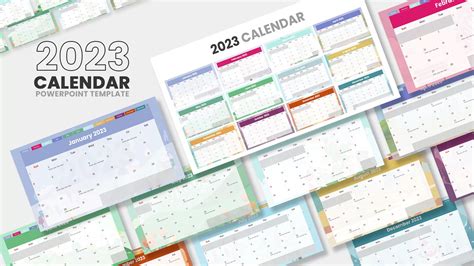 2023 Interactive Calendar PowerPoint Template