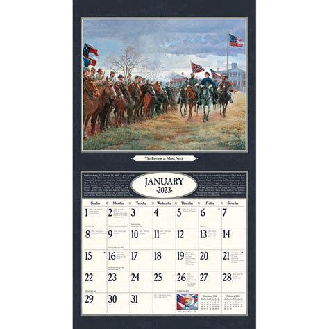 2023 Lang Civil War Calendar