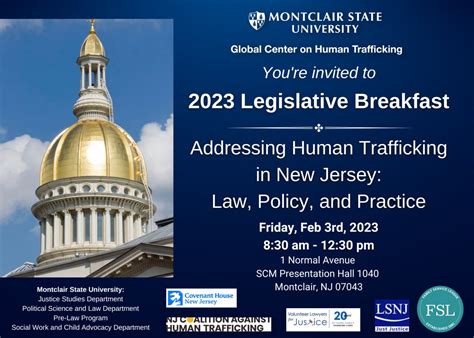 2023 Legislative Breakfast Addressing Human Trafficking in New Jersey