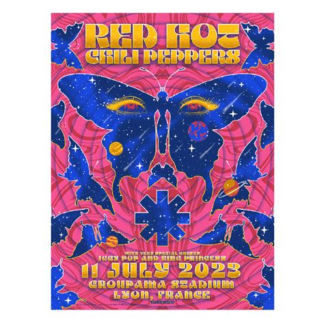 2023 Limited Edition Lyon Poster &ndash; Red Hot Chili Peppers