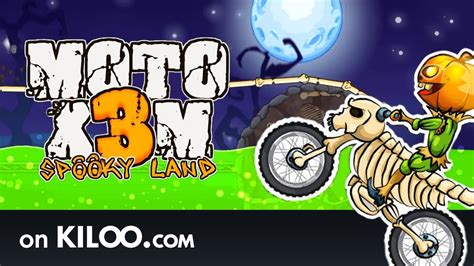 Speedrun through death-defying tracks  MOTO X3M Spooky Land on Kiloo.com 
