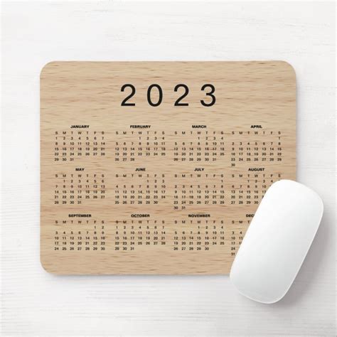 2023 Mouse Pad Calendar