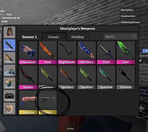 trading! i'm not good with values, lf: any godly knife :> : r/MurderMystery2