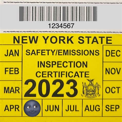 2023 Ny Inspection Sticker
