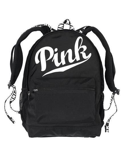 Victoria Secret PINK Backpack School Laptop Book Bag Campus Graffiti Grey  Gray