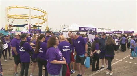 2023 PurpleStride walk to end pancreatic cancer kicks off at Santa Monica Pier 