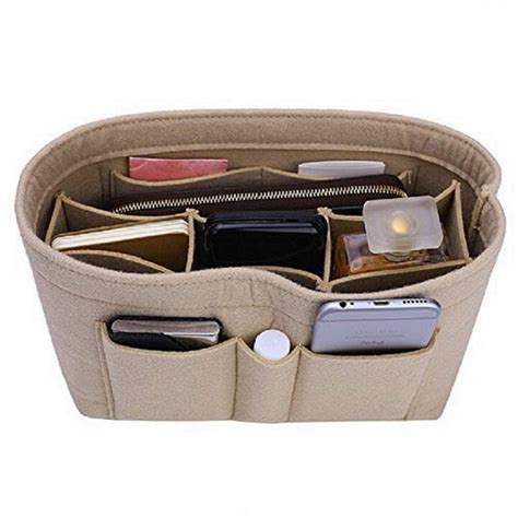 Doxo Purse Organizer Insert for Handbags & Base Shaper Combination,Tote Bag  Organizer Insert with 6 Sizes,Compatible with LV, Coachs, MK, Kate Spades