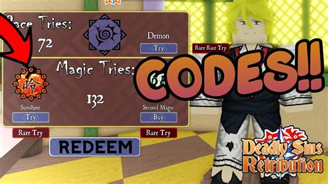 2023 Roblox Deadly Sins Retribution Codes September 2022