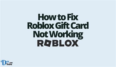 2023 Roblox Gift Card Not Working Herere Some Solutions Partition
