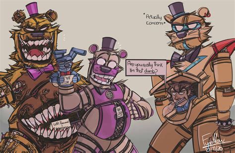 I drew most of the security breach characters. hope you like these doodles  : r/fivenightsatfreddys